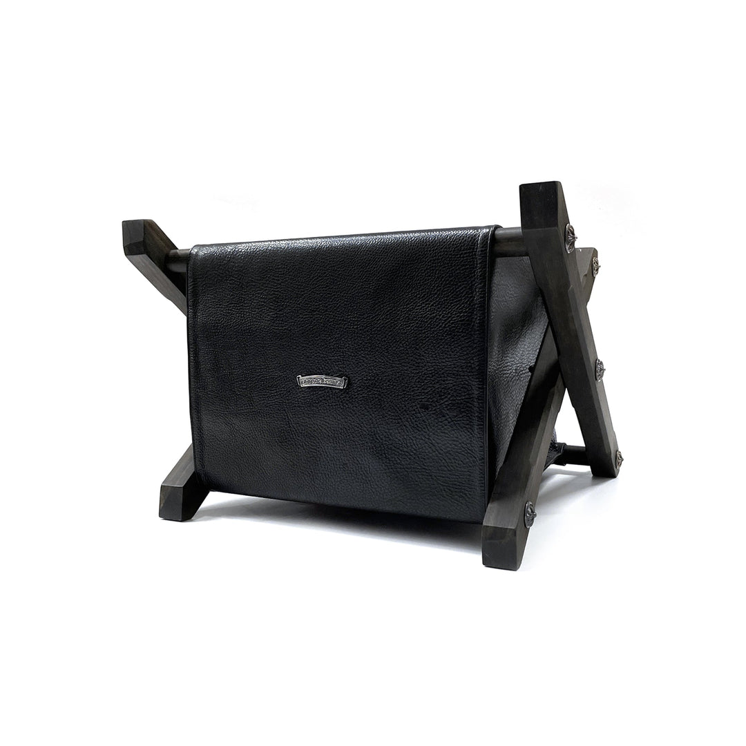 Chrome Hearts MultiColor Cross Patch Ebony Leather Storage Rack - SHENGLI ROAD MARKET