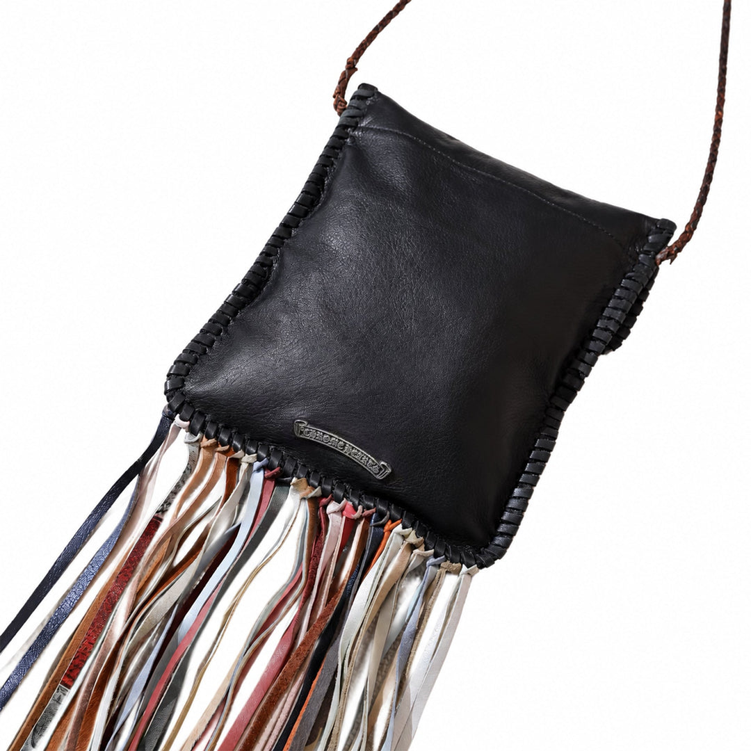 Chrome Hearts Multicolor Cross Patch Leather Fringe Crossbody Bag - SHENGLI ROAD MARKET