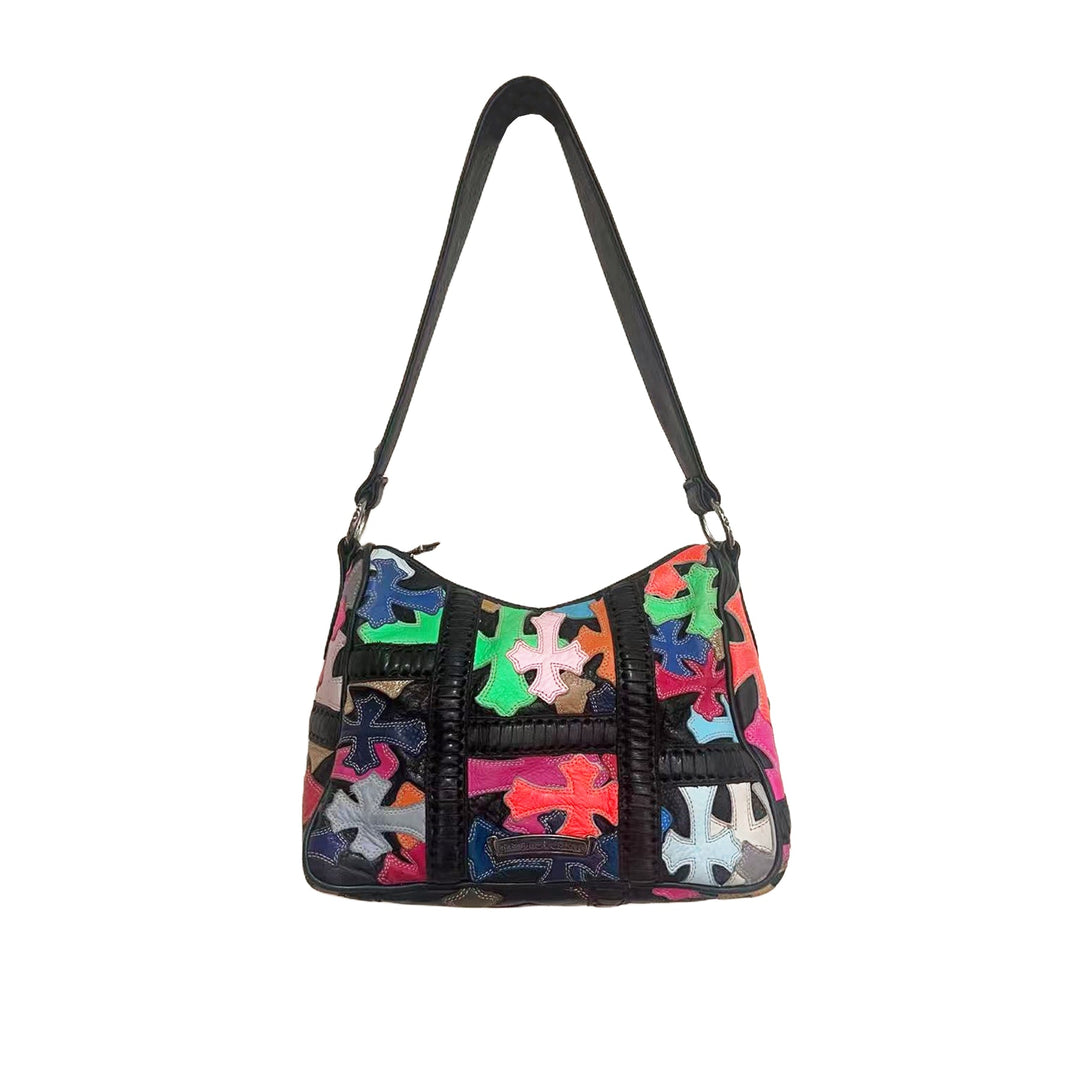 Chrome Hearts Multicolor Cross Patch Medium Chicken Nugget Bag - SHENGLI ROAD MARKET