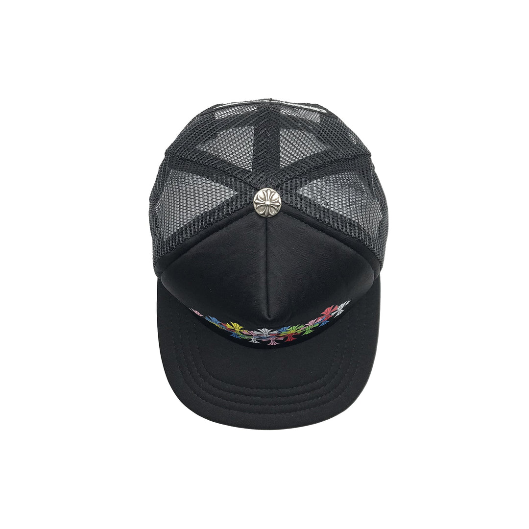 Chrome Hearts Muti - Color Cross Black Trucker Cap - SHENGLI ROAD MARKET