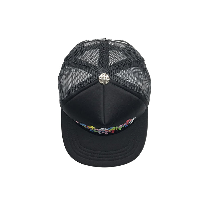 Chrome Hearts Muti - Color Cross Black Trucker Cap - SHENGLI ROAD MARKET