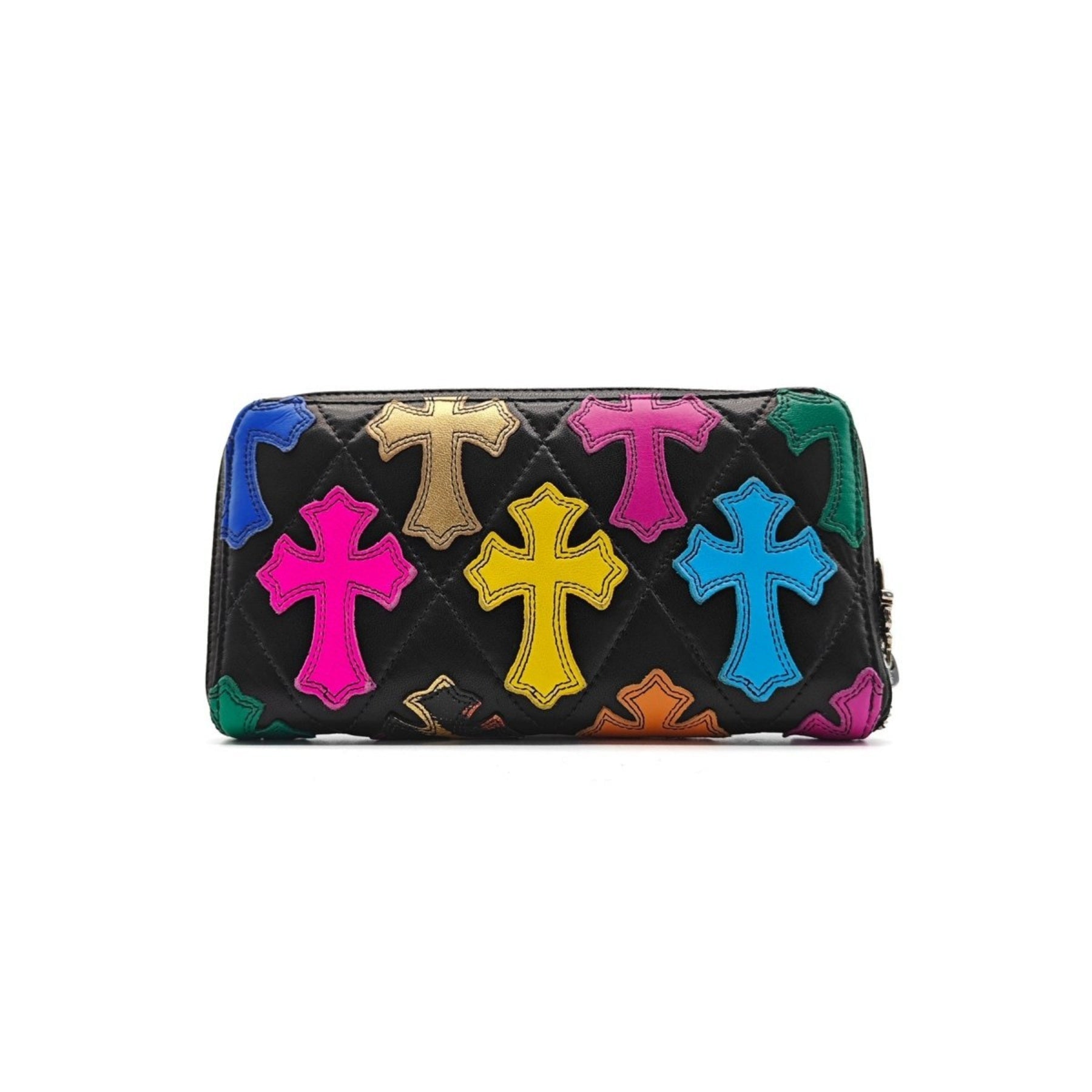 Chrome Hearts Muti-Color Leather Cross Patch Wallet - SRM