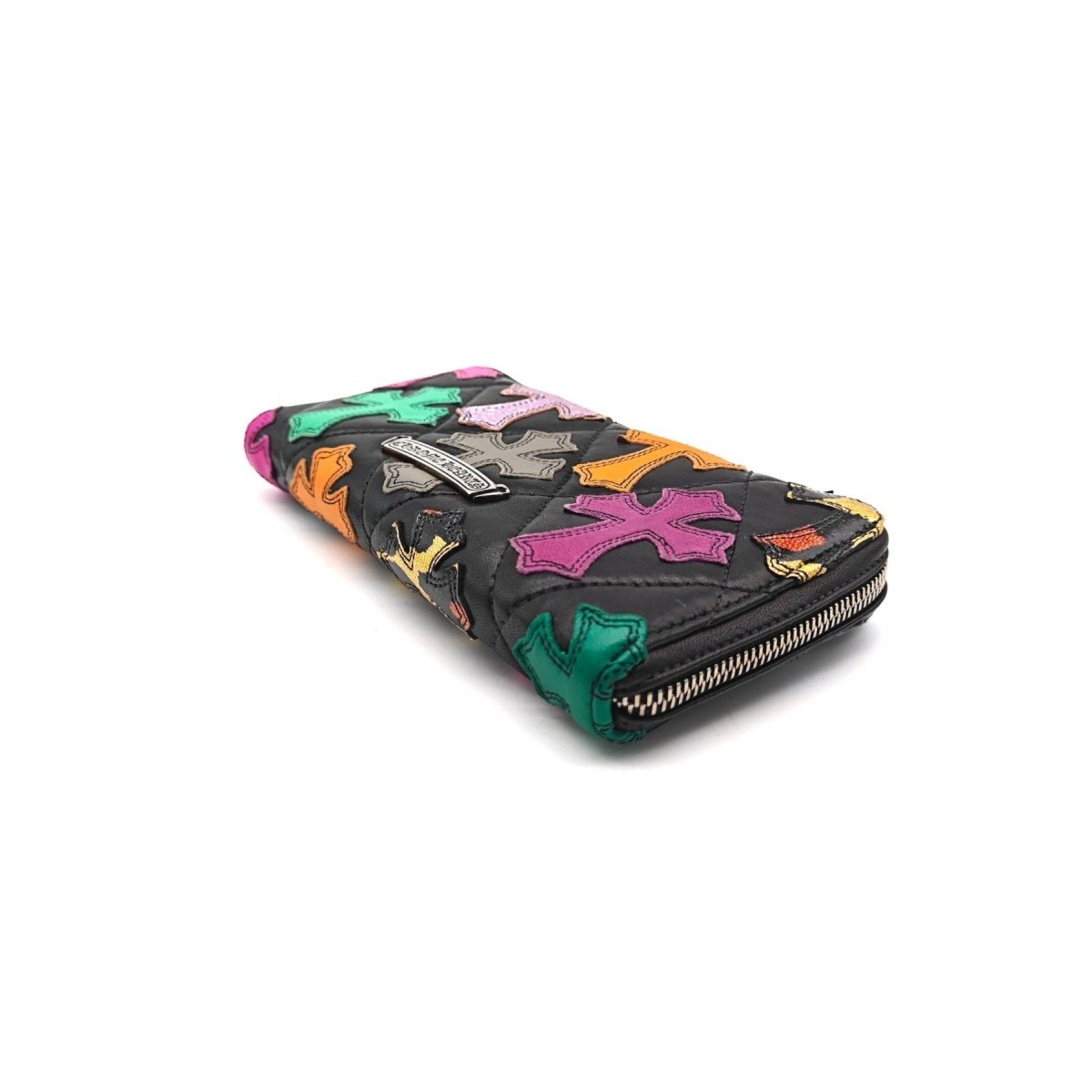 Chrome Hearts Muti-Color Leather Cross Patch Wallet - SRM