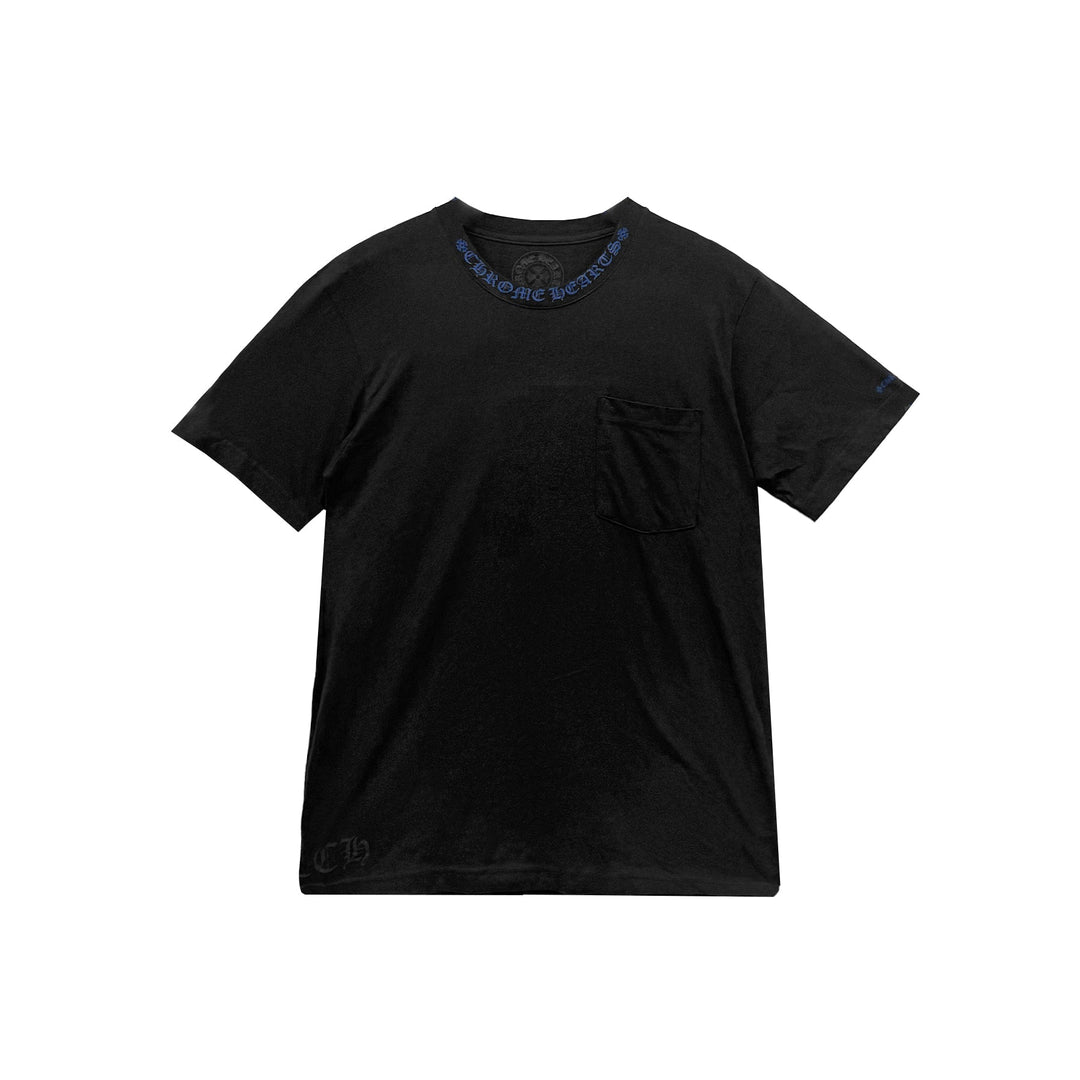 Chrome Hearts Neck Logo Black Short Sleeve T-Shirt - SHENGLI ROAD MARKET