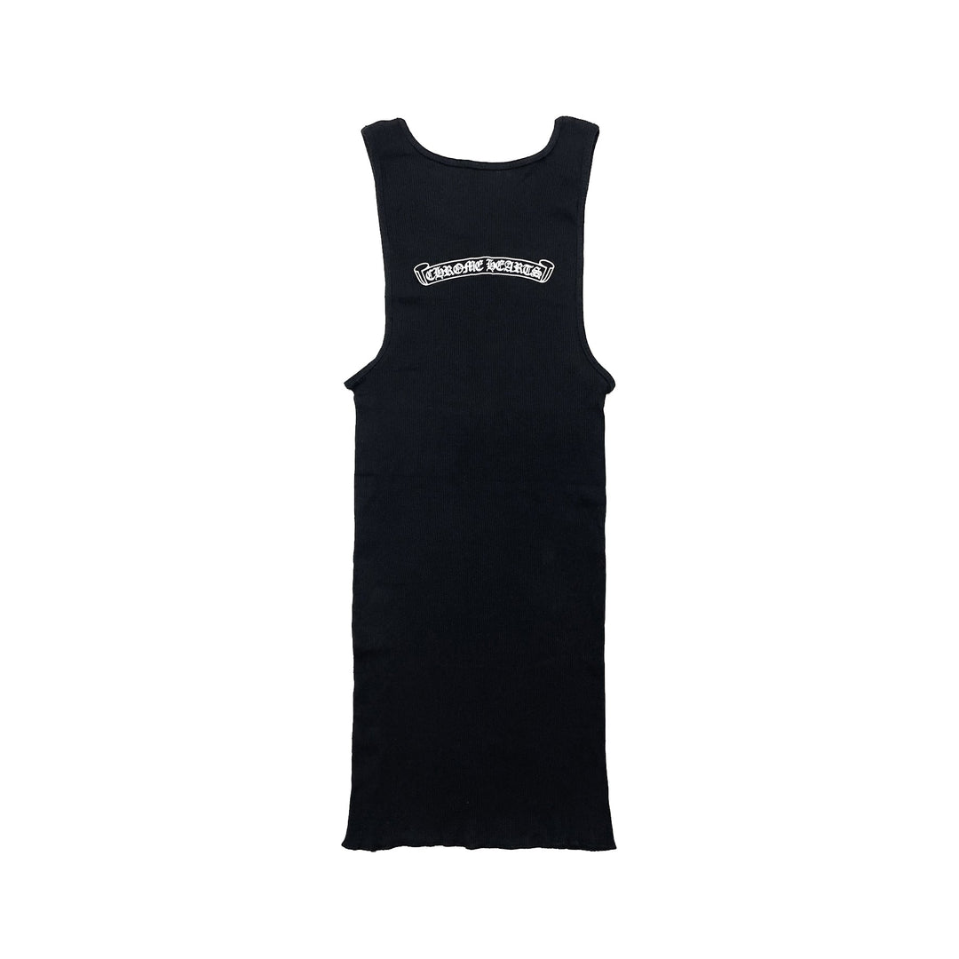 Chrome Hearts Neck Logo Black Tank Top - SHENGLI ROAD MARKET