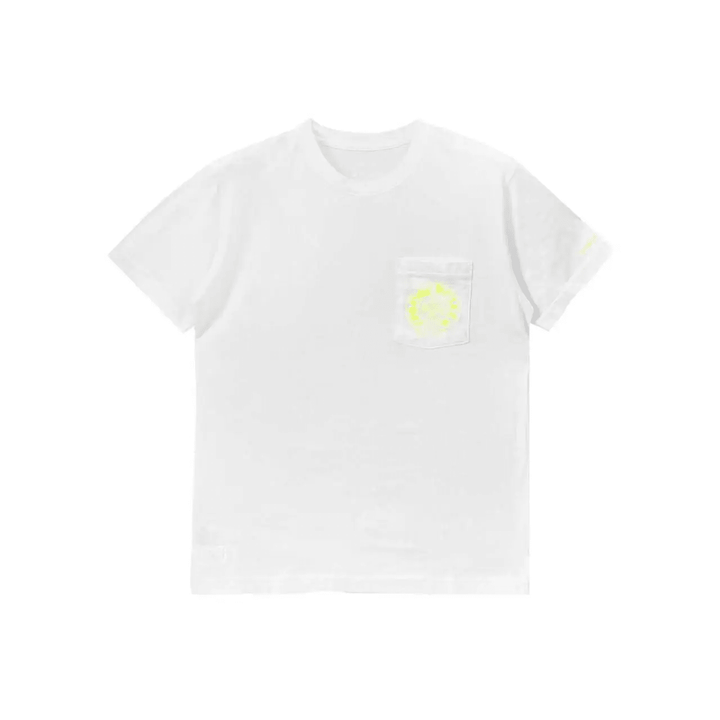 Chrome Hearts Neon Yellow Horseshoe Pocket Short Sleeve Tee - SHENGLI ROAD MARKET