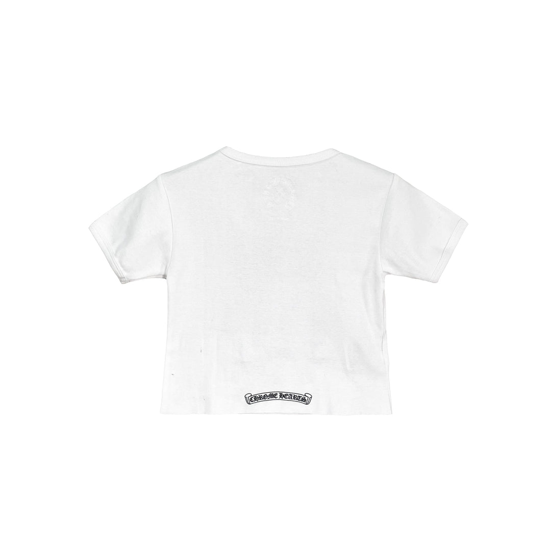 Chrome Hearts New York Exclusive Vine Heart Logo Cropped Short Sleeves Tee - SHENGLI ROAD MARKET