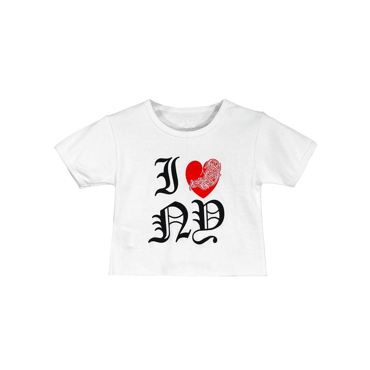 Chrome Hearts New York Exclusive Vine Heart Logo Cropped Short Sleeves Tee - SHENGLI ROAD MARKET