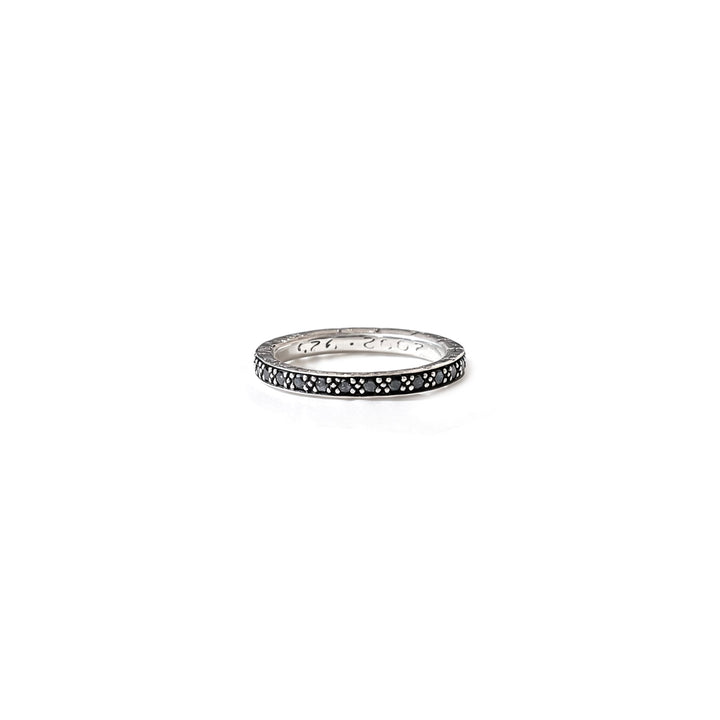 Chrome Hearts NTFL 925 Silver Black Diamond Ring - SHENGLI ROAD MARKET
