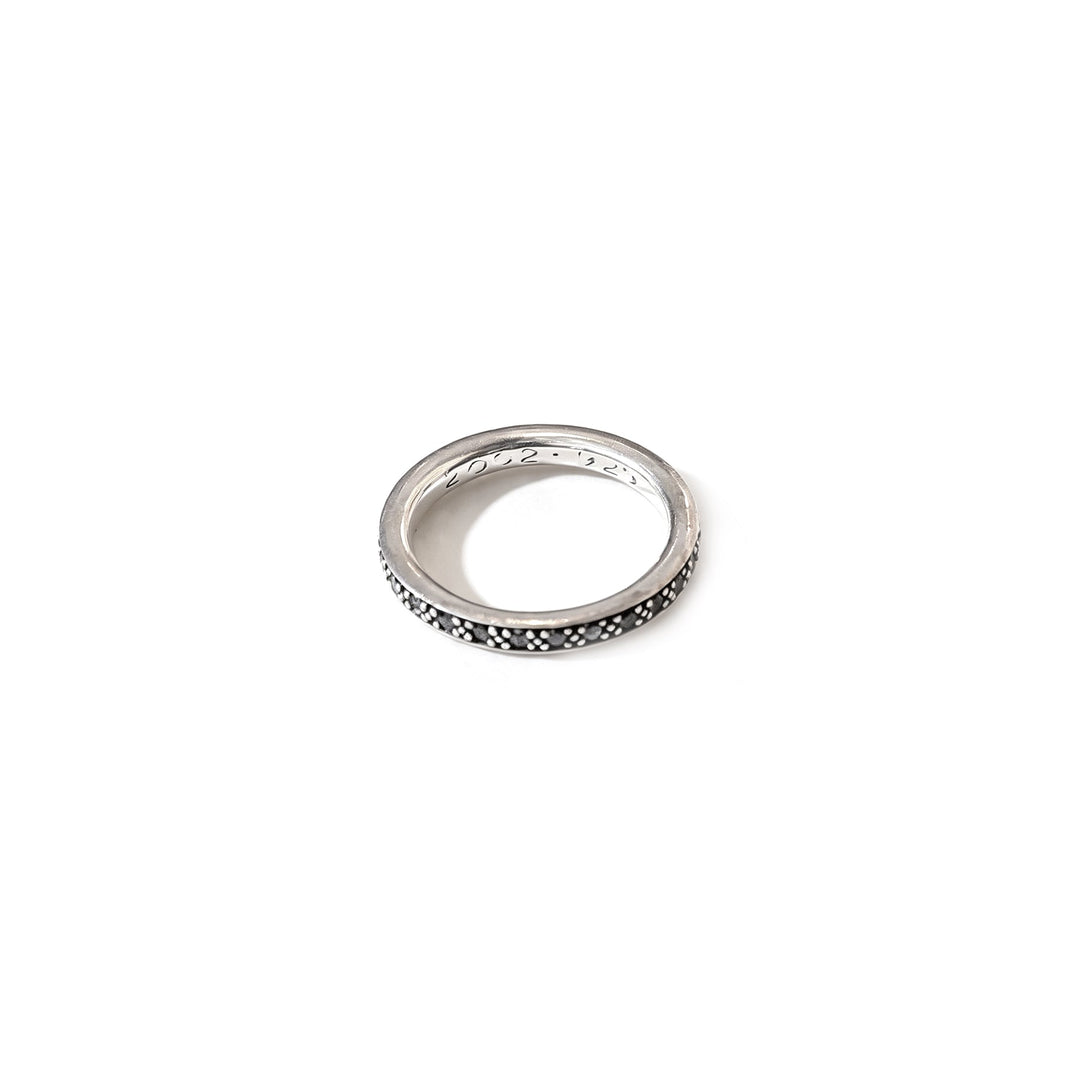 Chrome Hearts NTFL 925 Silver Black Diamond Ring - SHENGLI ROAD MARKET