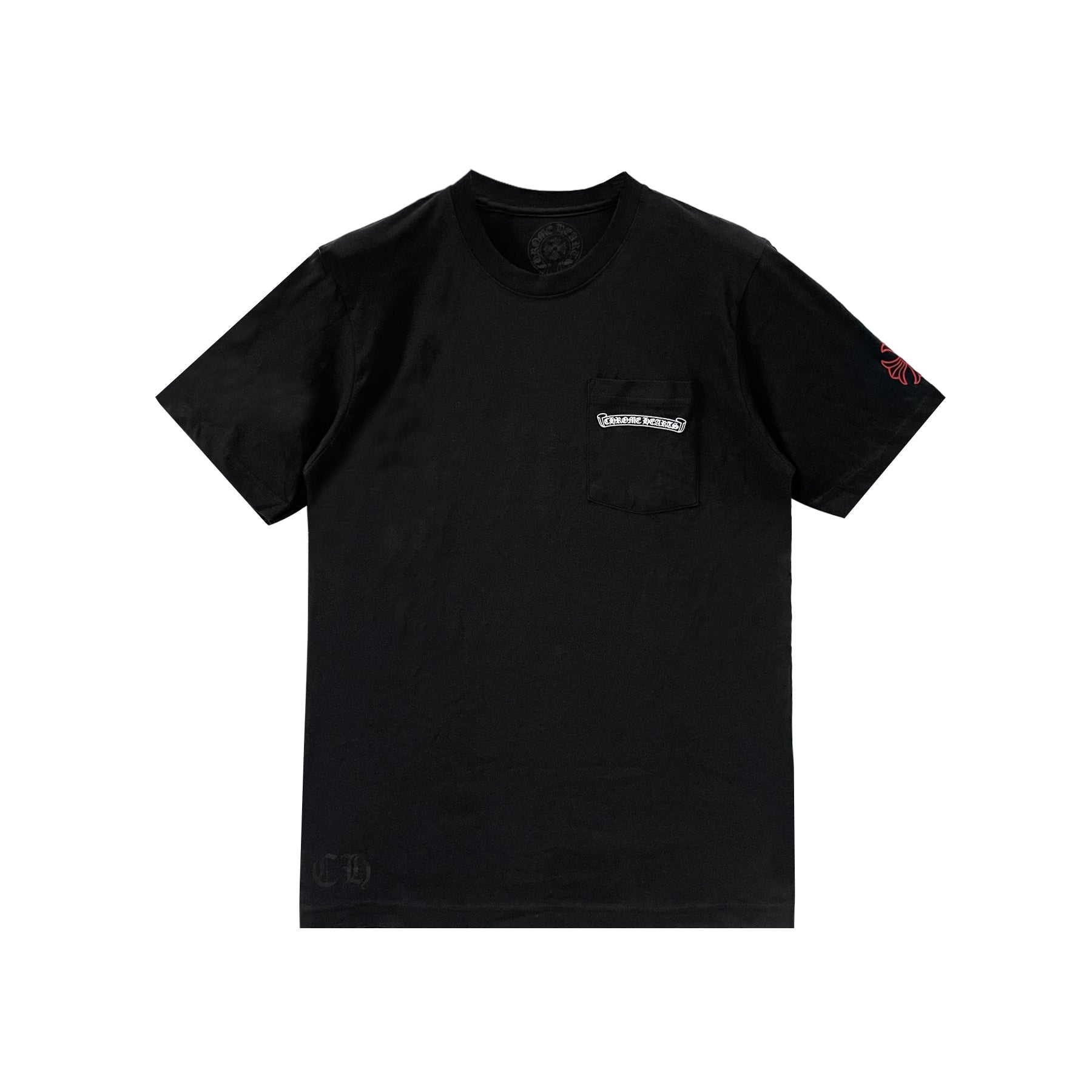 Chrome Hearts NYC Exclusive Red Scroll Label Cross Short Sleeve