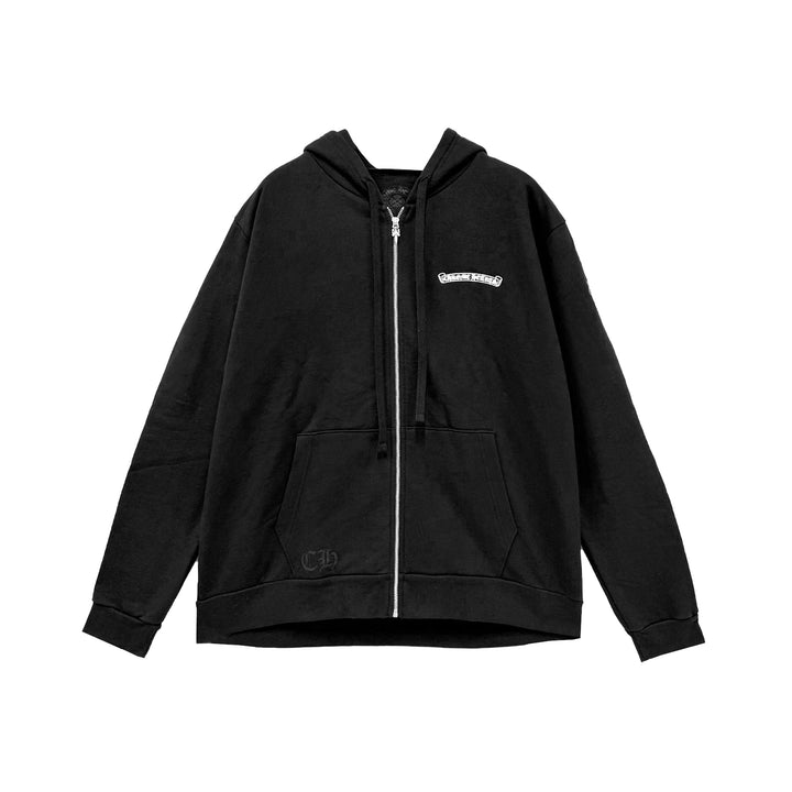Chrome Hearts NYC Scroll Logo Zip Up Hoodie - SHENGLI ROAD MARKET