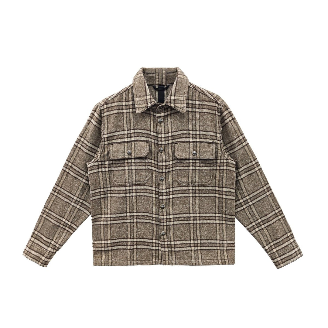 Chrome Hearts Oat Work Dog Silver Button Shirt - SHENGLI ROAD MARKET