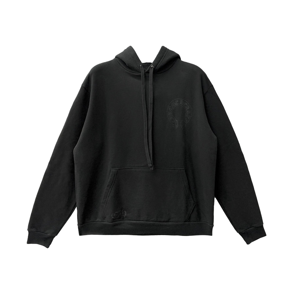 Chrome Hearts Online Exclusive Glitter Script Floral Sleeve Pullover Hoodie - SHENGLI ROAD MARKET