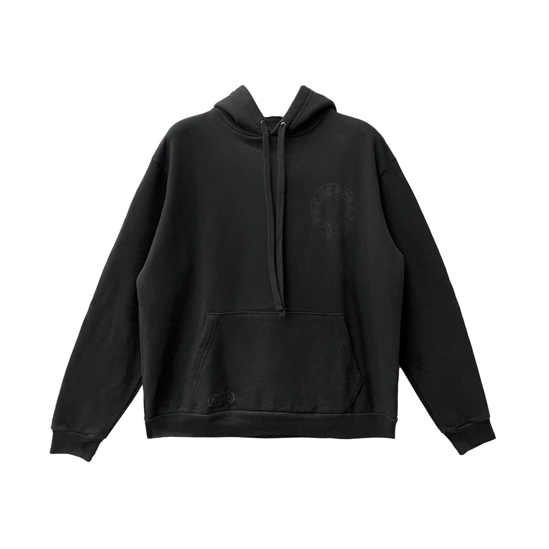 Chrome Hearts Online Exclusive Glitter Script Floral Sleeve Pullover Hoodie - SHENGLI ROAD MARKET