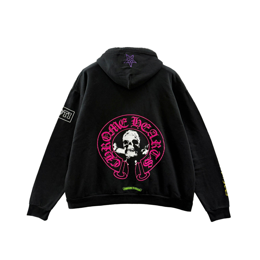 Chrome Hearts Online Exclusive Harris Teeter Foti Black Pullover Hoodie - SHENGLI ROAD MARKET