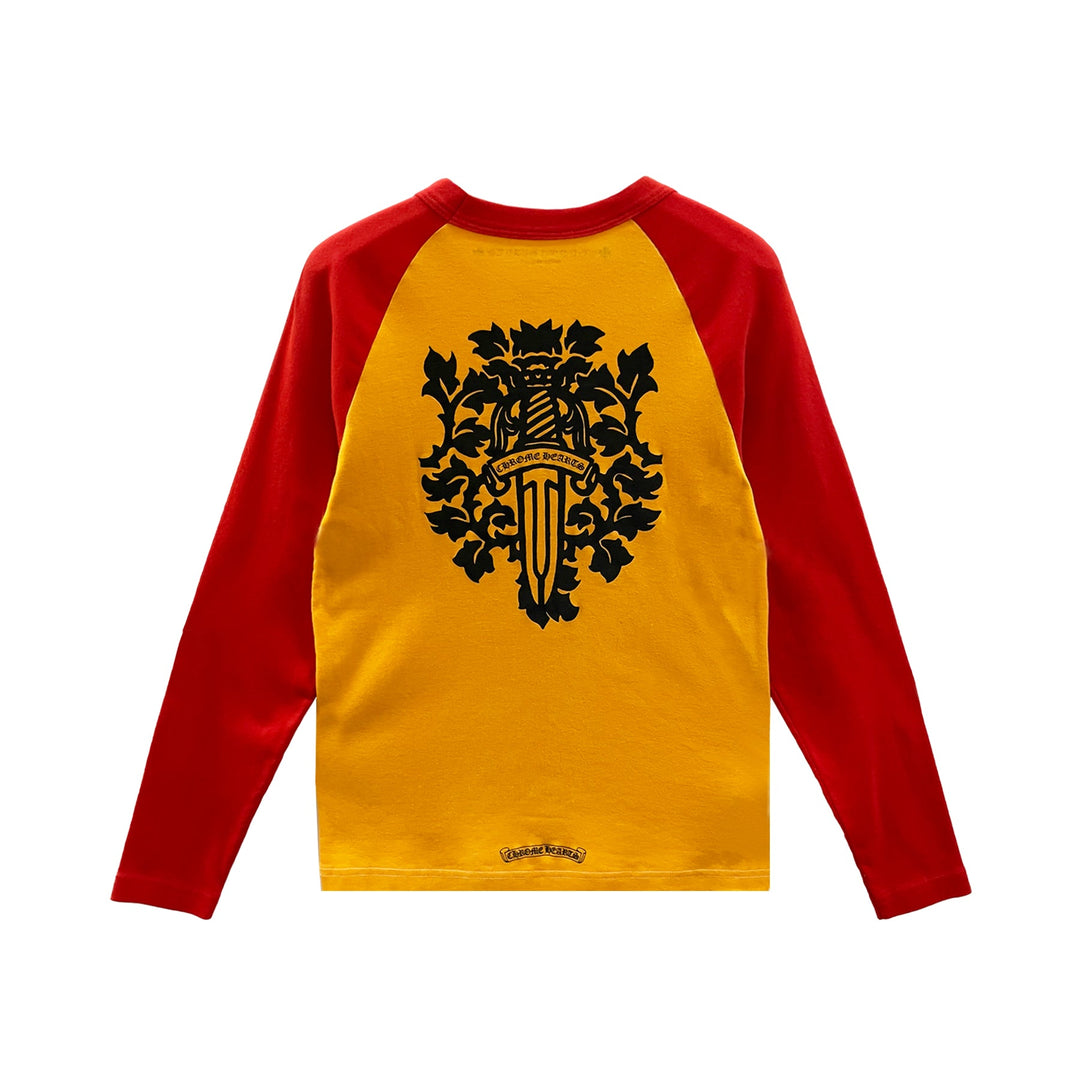 Chrome Hearts Orange & Red Dagger Long Sleeve Tee - SHENGLI ROAD MARKET