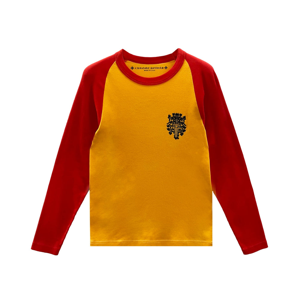 Chrome Hearts Orange & Red Dagger Long Sleeve Tee - SHENGLI ROAD MARKET