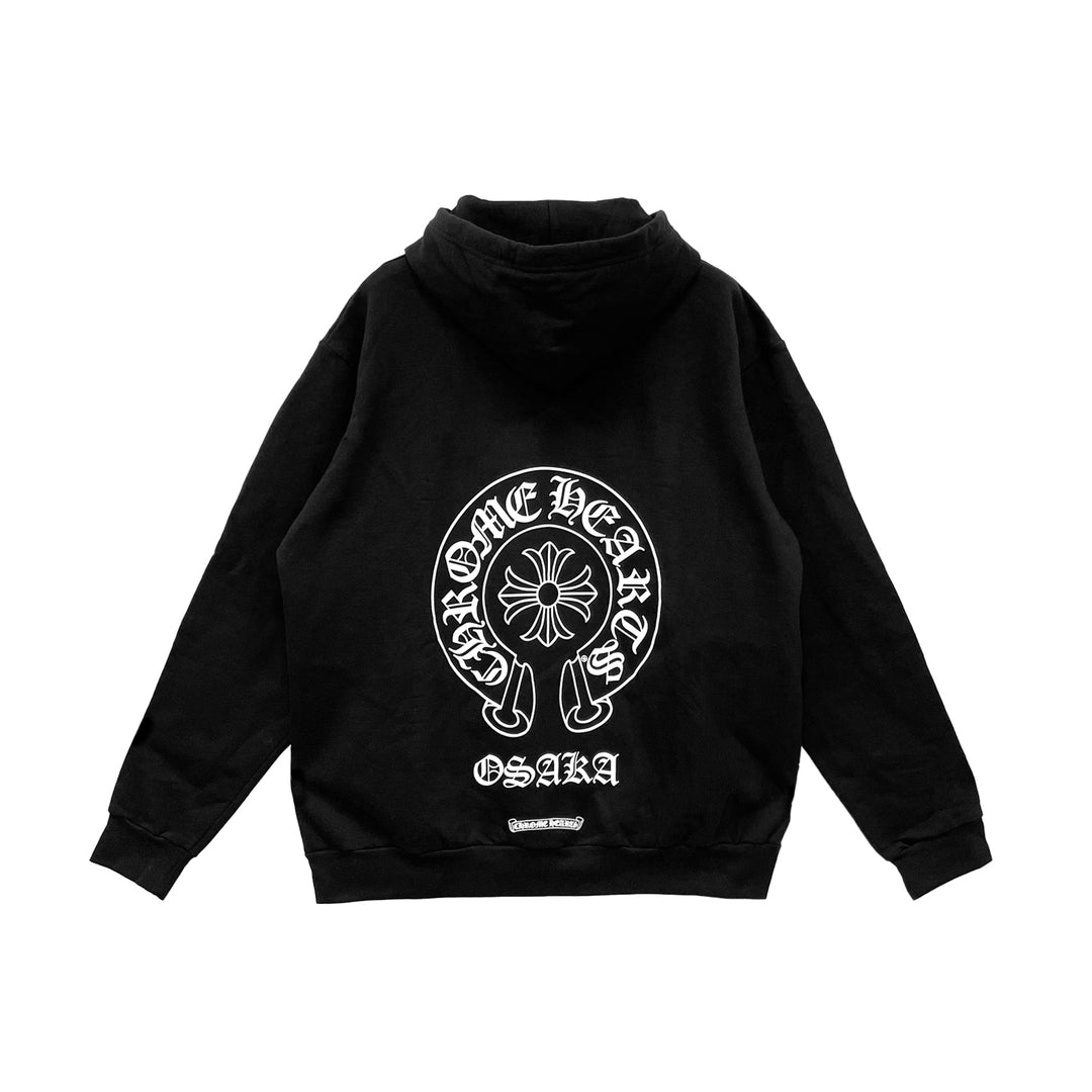 Chrome Hearts Osaka Exclusive Horseshoe Logo Pullover Hoodie - SHENGLI ROAD MARKET