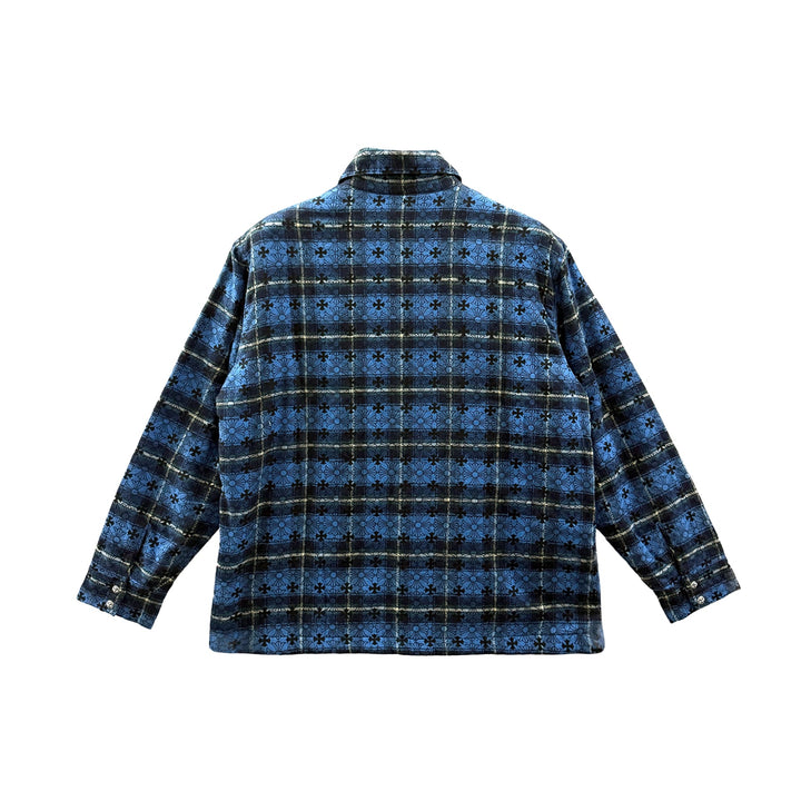Chrome Hearts Padded Quilted Flannel Shirt Jacket - SHENGLI ROAD MARKET