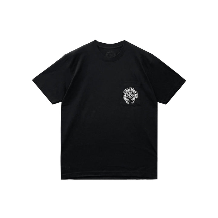 Chrome Hearts Paris Exclusive Horseshoe Black Short Sleeve Tee - SHENGLI ROAD MARKET
