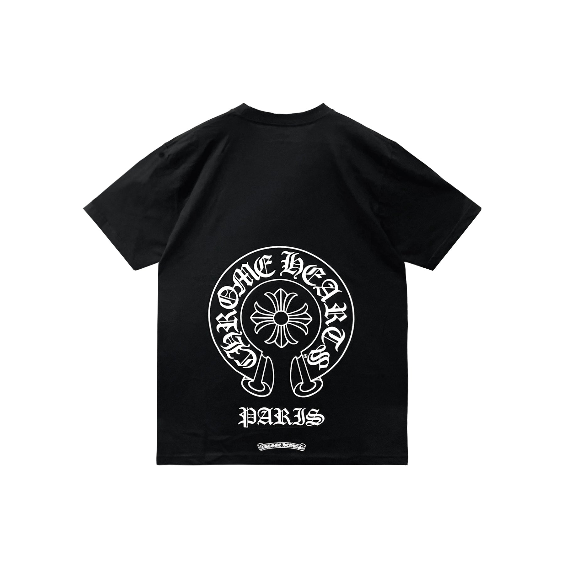 Chrome Hearts Paris Exclusive Horseshoe Black Short Sleeve Tee