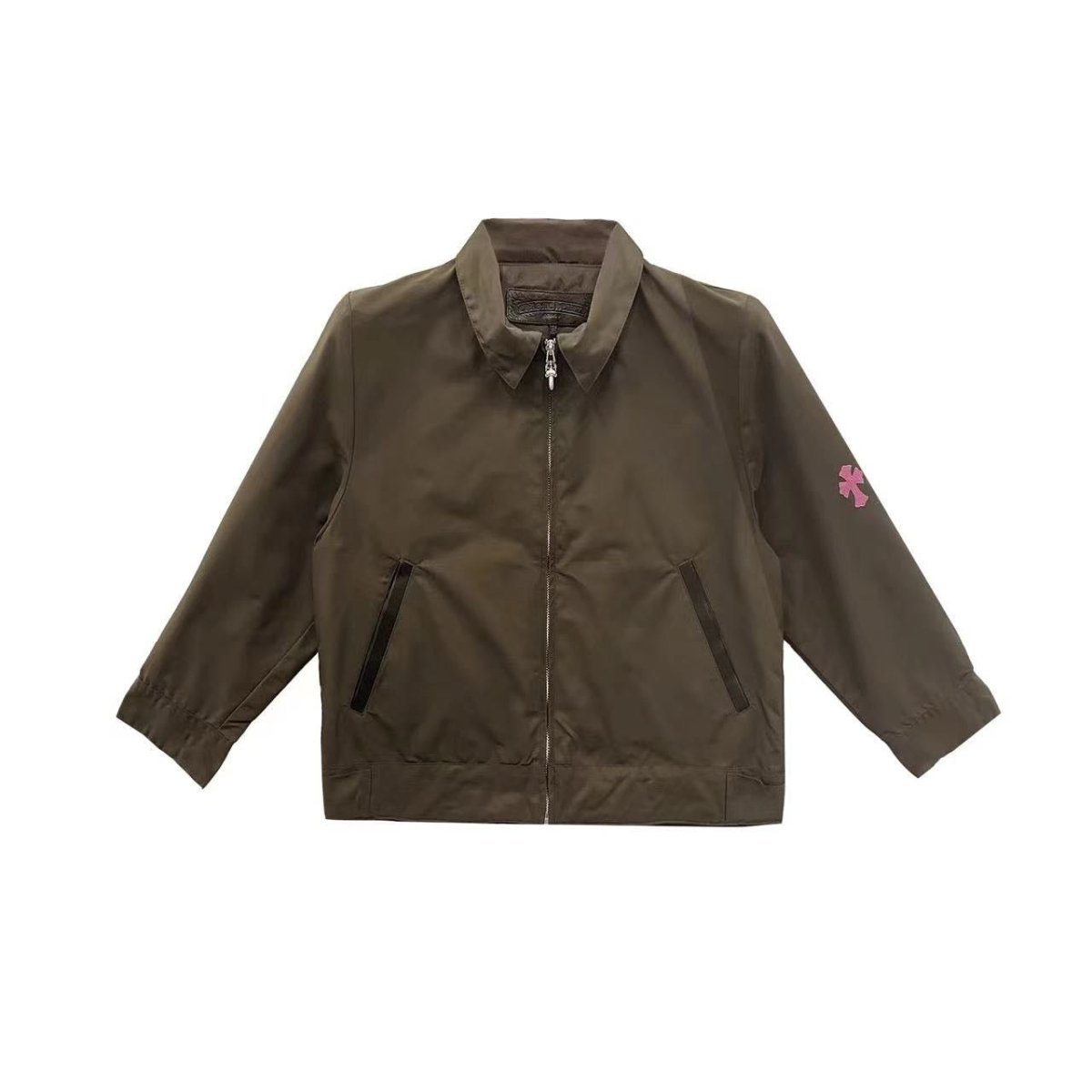 Chrome Hearts Pink Cross Nylon Utility Zip Shirt - SHENGLI ROAD MARKET