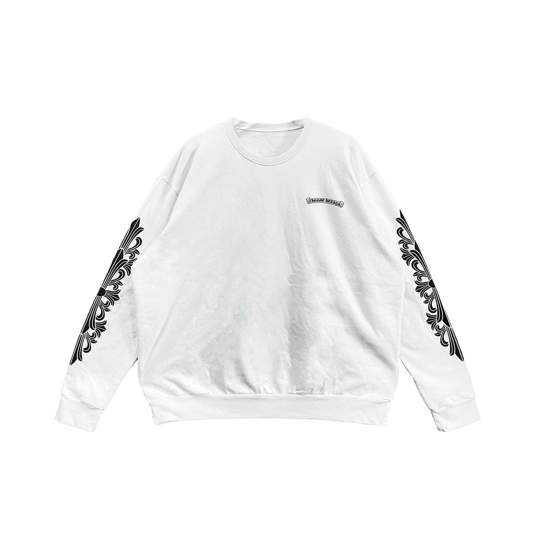 Chrome Hearts Pink Dagger Script Logo Sweatshirt - SHENGLI ROAD MARKET