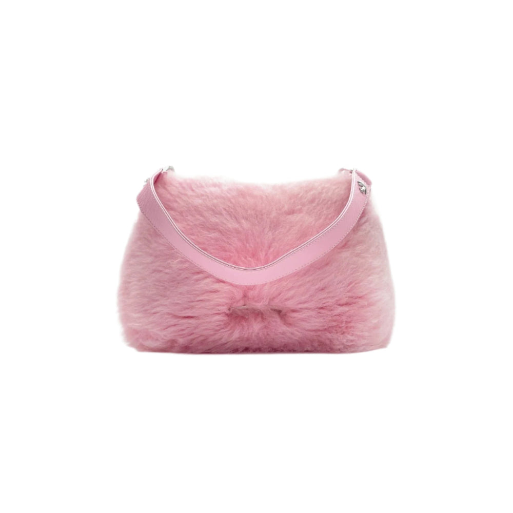 Chrome Hearts Pink Fur Silver Dagger Nugget Bag - SHENGLI ROAD MARKET