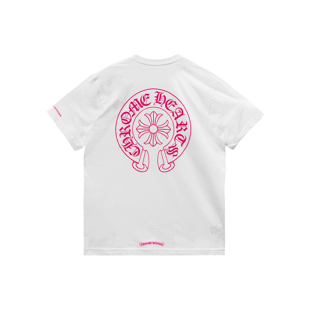 Chrome Hearts Pink Horseshoe Short Sleeve Tee - SRM – SHENGLI ROAD