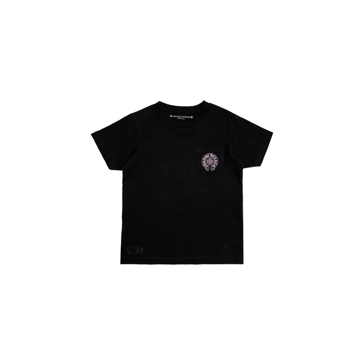 Chrome Hearts Pink Horseshoe Logo Short Sleeve T-Shirt Tee For Kids - SHENGLI ROAD MARKET