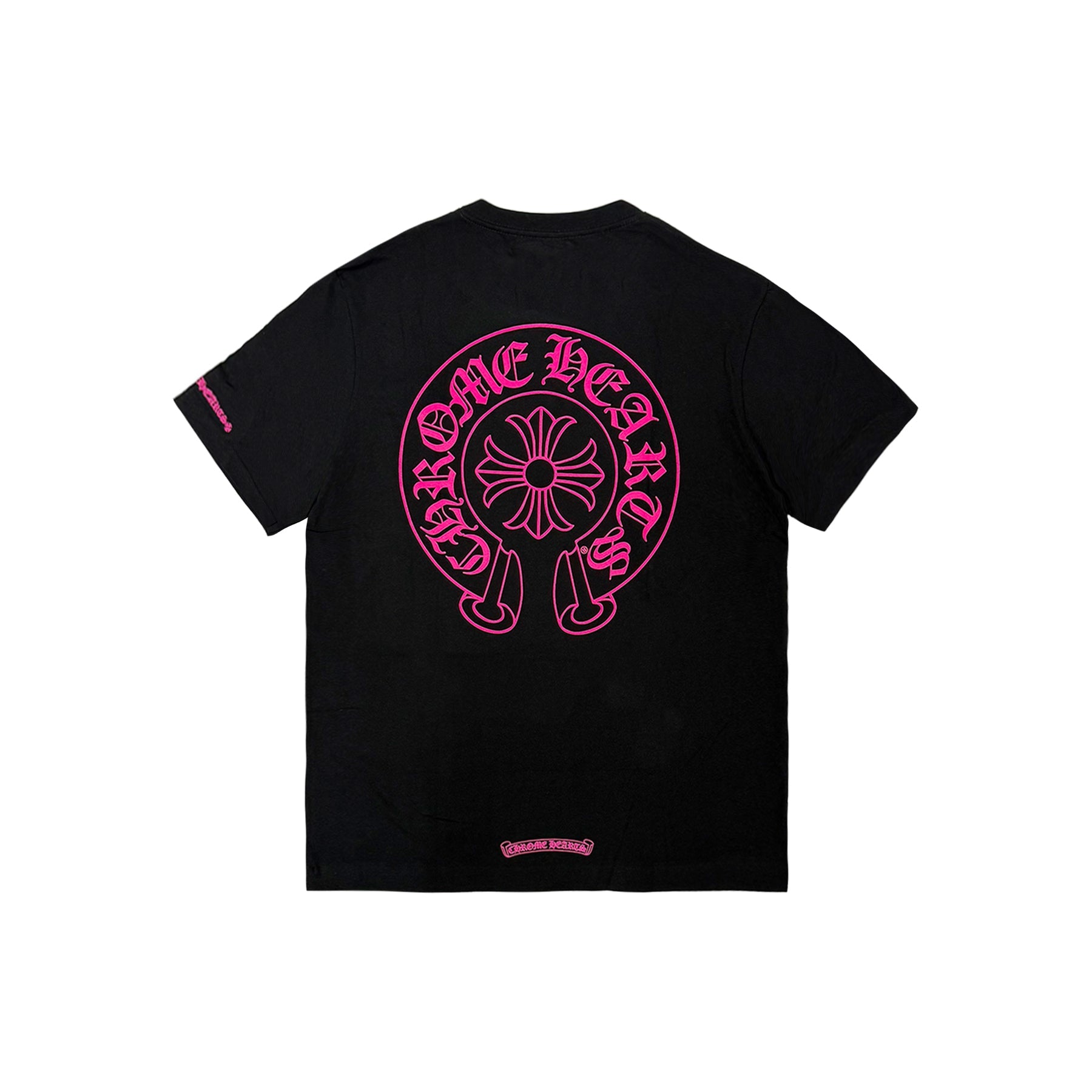 Chrome Hearts Pink Horseshoe Pocket Short Sleeve T-Shirt Tee - SRM