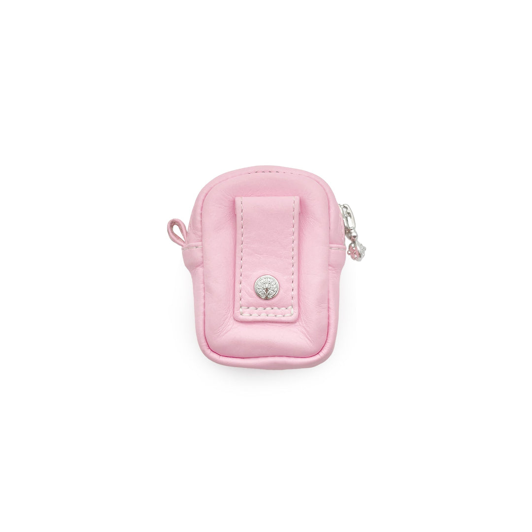 Chrome Hearts Pink Leather Cross Patch Airpod Micro Take Wallet - SHENGLI ROAD MARKET