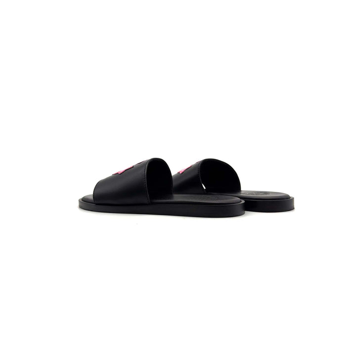 Chrome Hearts Pink Patent Plus Patch Slide Slippers - SHENGLI ROAD MARKET