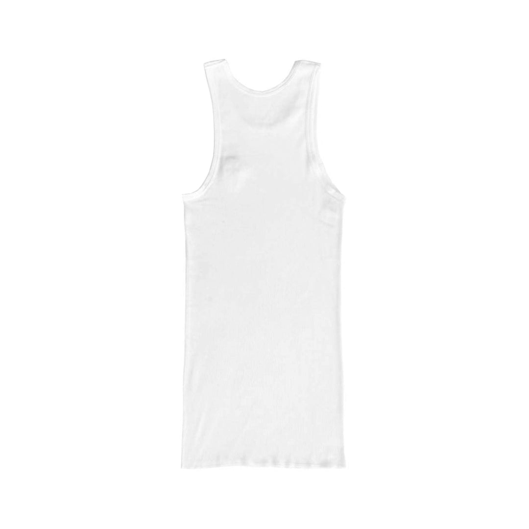 Chrome Hearts Pink Rhinestone Beaded Cross White Rib Tank Top - SHENGLI ROAD MARKET