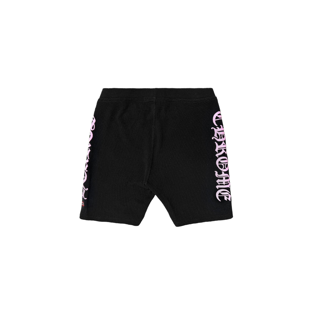 Chrome Hearts Pink Script Logo Waffle Thermal Bike Shorts - SHENGLI ROAD MARKET