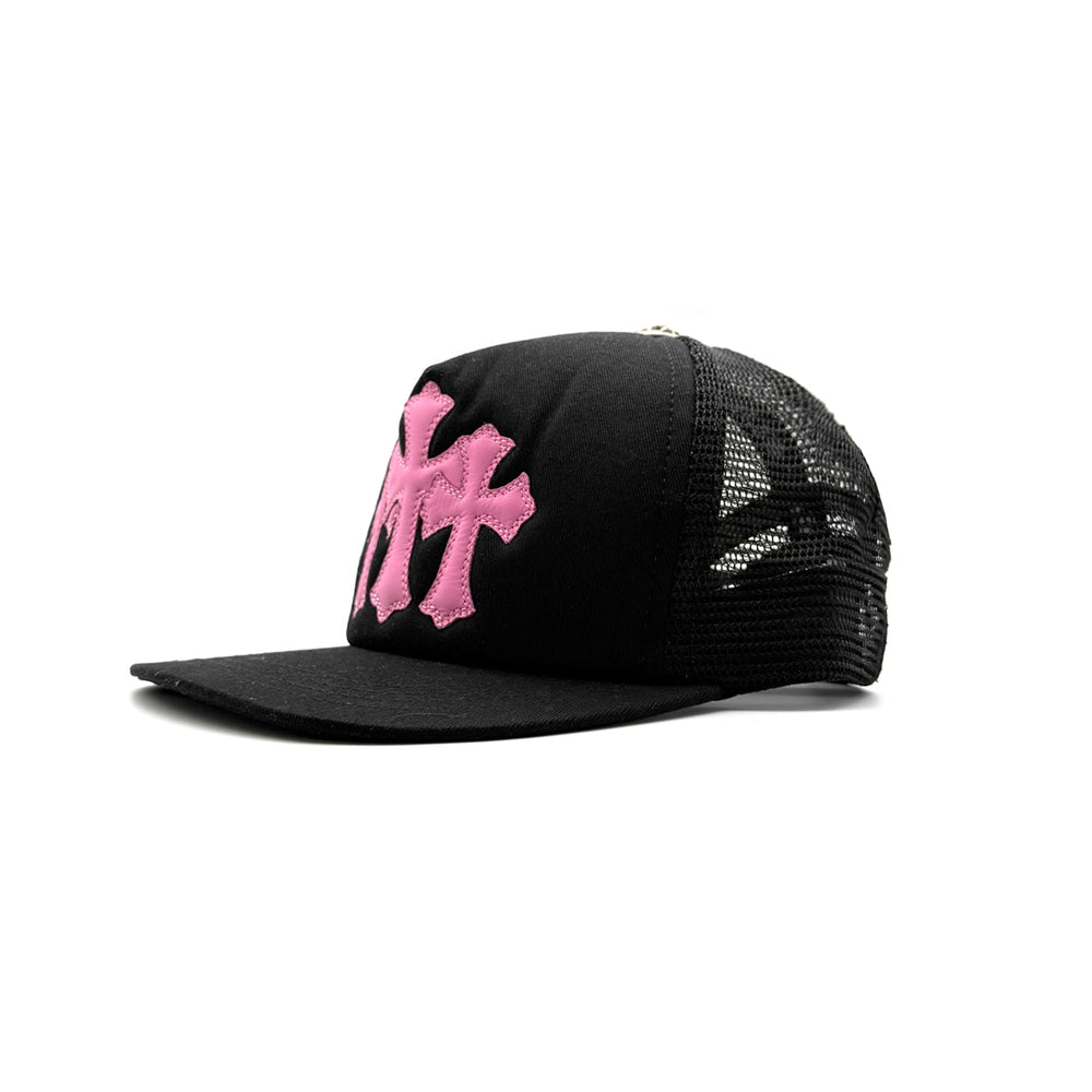 Chrome Hearts Pink Triple Cross Patch Tracker Cap - SHENGLI ROAD MARKET