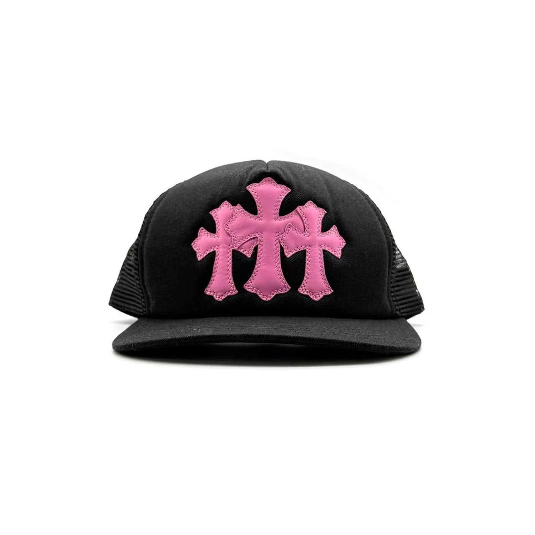 Chrome Hearts Pink Triple Cross Patch Tracker Cap - SHENGLI ROAD MARKET