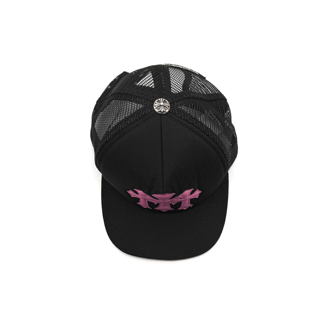 Chrome Hearts Pink Triple Cross Patch Tracker Cap - SHENGLI ROAD MARKET