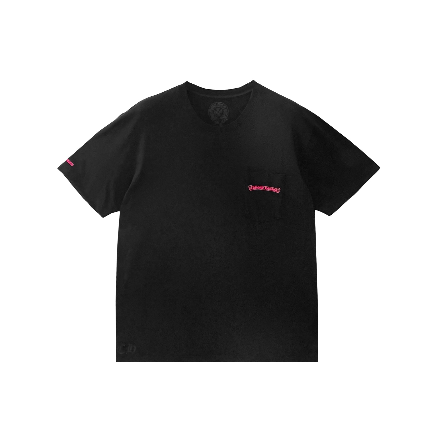 CHROME HEARTS Tシャツ ブラック ピンク Chrome Hearts Pink Vertical Black Short Sleeve Tee - SRM – SHENGLI