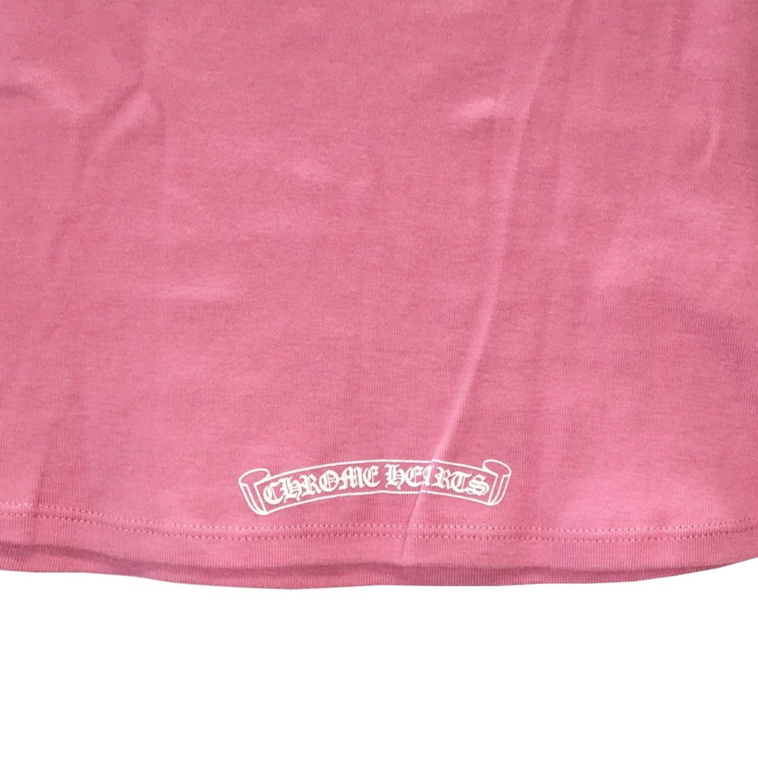Chrome Hearts Pink Vine Logo Cropped Babyshirt Tee - SHENGLI ROAD MARKET