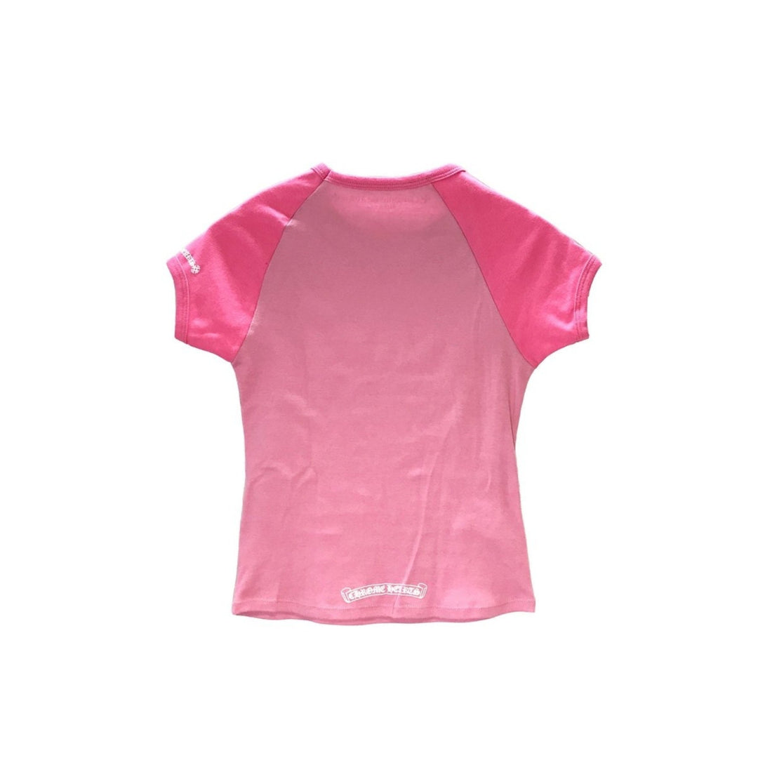 Chrome Hearts Pink Vine Logo Cropped Babyshirt Tee - SHENGLI ROAD MARKET