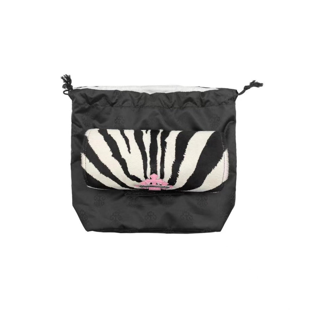 Chrome Hearts Pink Zebra Stripe Cross Jewelry Roll - SHENGLI ROAD MARKET