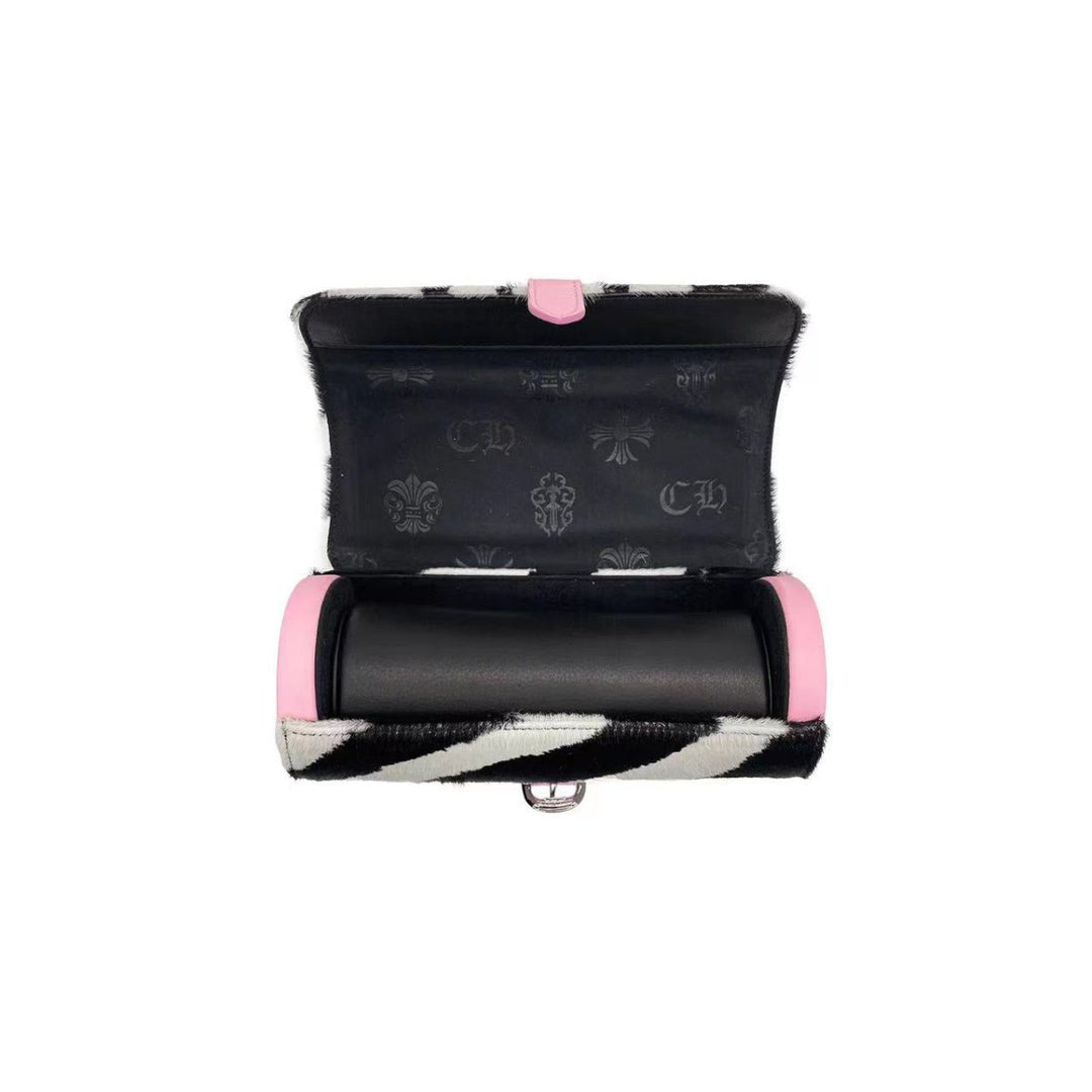 Chrome Hearts Pink Zebra Stripe Cross Watch Roll Box - SHENGLI ROAD MARKET