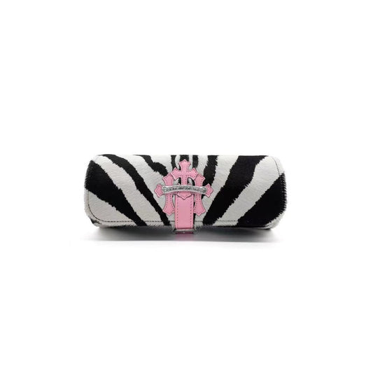 Chrome Hearts Pink Zebra Stripe Cross Watch Roll Box - SHENGLI ROAD MARKET
