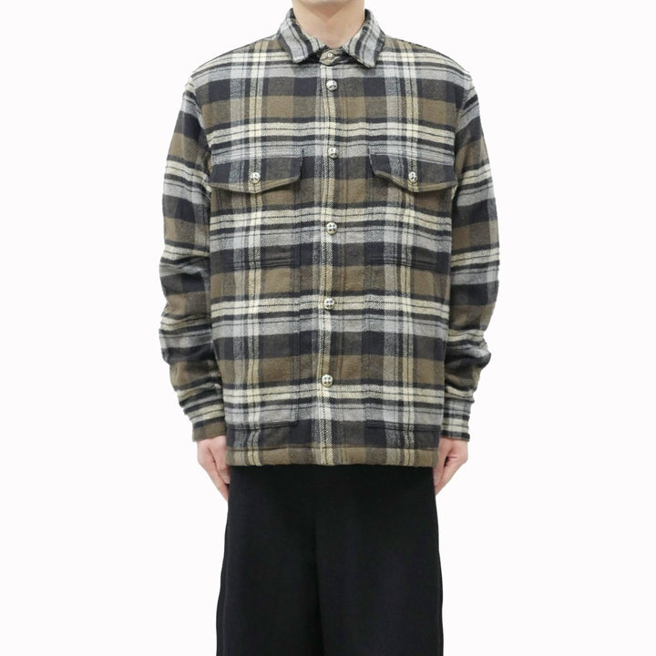 Chrome Hearts Plaid Work Dog Flannel Shirt Jacket - SHENGLI ROAD MARKET