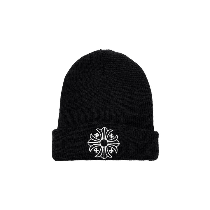 Chrome Hearts Plus Cross Embroidered Wool Knit Black Beanie - SHENGLI ROAD MARKET
