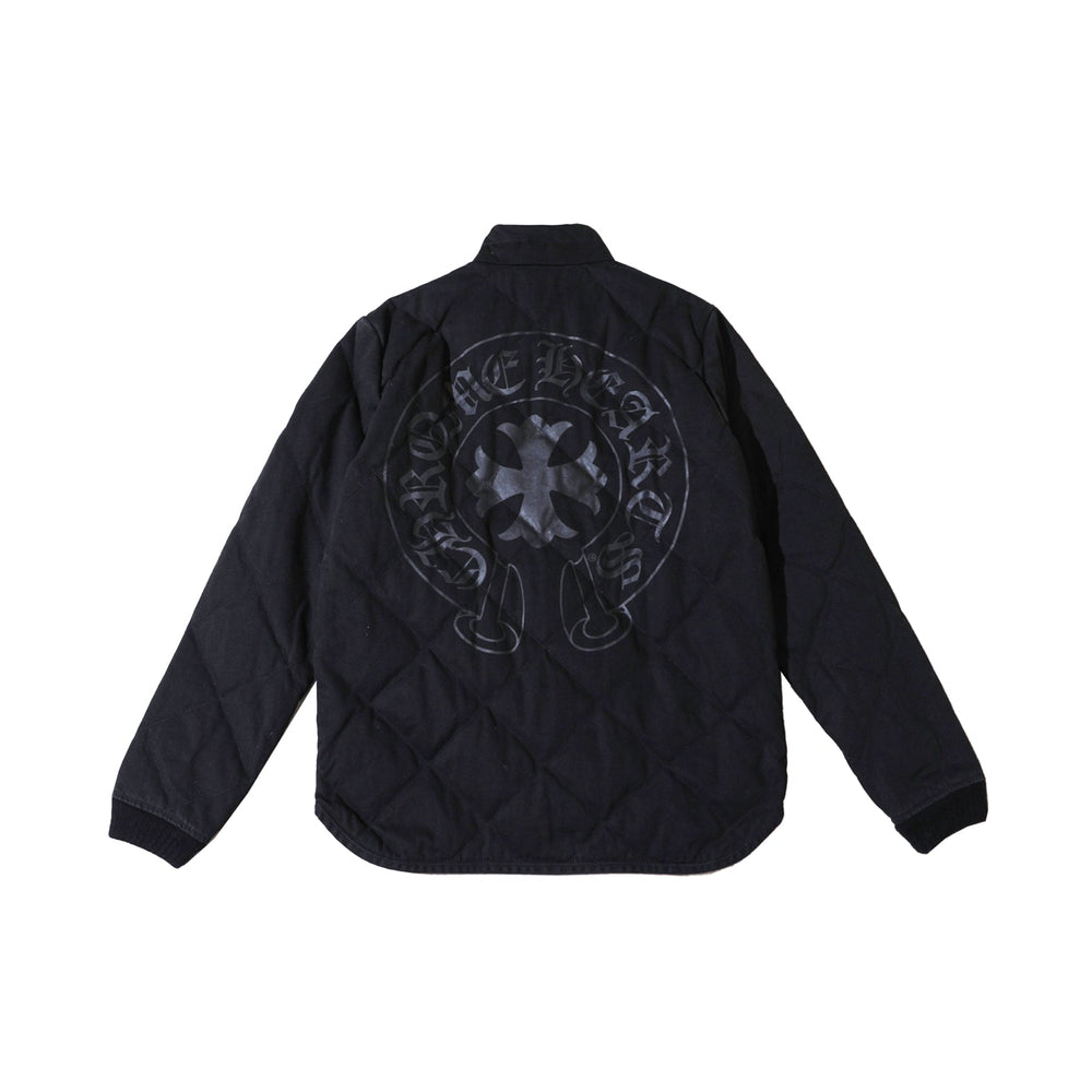 Chrome Hearts Quilted Horseshoe Black Padded Jacket - SHENGLI ROAD MARKET