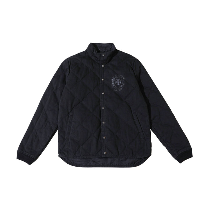 Chrome Hearts Quilted Horseshoe Black Padded Jacket - SHENGLI ROAD MARKET