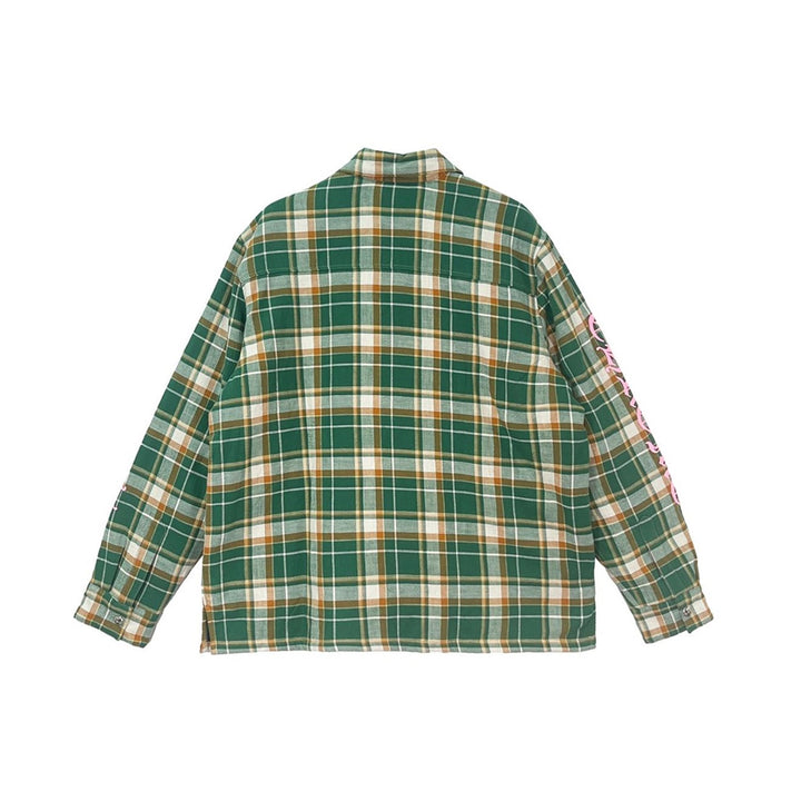 Chrome Hearts Quilted Padded Flannel Plaid Print Jacket - SHENGLI ROAD MARKET